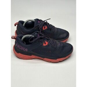 Hoka One One Women's Challenger ATR 6 Trail Running Shoes Navy‎ Coral Size 9B